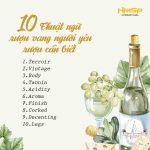 10 Thuật Ngữ Rượu Vang Mọi Người Yêu Rượu Cần Biết